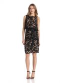 vestido de renda cintura-Tie de Adrianna Papell