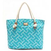 Tommy Hilfiger Canvas alça de corda Tote em turquesa