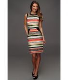 Calvin Klein Vestido Vintage listrada colorida Bloqueado Bai